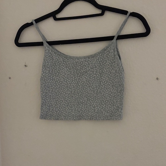 Brandy Melville Tops - Brandy Melville Light Blue Floral Crop Top